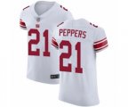 New York Giants #21 Jabrill Peppers White Vapor Untouchable Elite Player Football Jersey