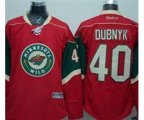 Minnesota Wild #40 Devan Dubnyk Red Stitched Hockey Jersey