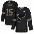 St. Louis Blues #15 Robby Fabbri Black Authentic Classic Stitched NHL Jersey