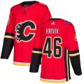 Calgary Flames #46 Marek Hrivik Premier Red Home NHL Jersey