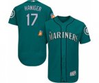Seattle Mariners #17 Mitch Haniger Teal Green Alternate Flex Base Authentic Collection Baseball Jersey