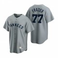 Nike New York Yankees #77 Clint Frazier Gray Cooperstown Collection Road Stitched Baseball Jersey