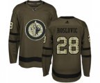 Winnipeg Jets #28 Jack Roslovic Authentic Green Salute to Service NHL Jersey