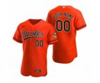 Baltimore Orioles Custom Nike Orange Authentic 2020 Alternate Jersey