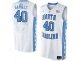 2016 Men's North Carolina Tar Heels Harrison Barnes #40 College Basketball Jersey - Whi