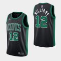 Boston Celtics #12 Grant Williams Black Jordan Brand 2020-21 Statement Jersey