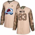 Colorado Avalanche #83 Matt Nieto Authentic Camo Veterans Day Practice NHL Jersey