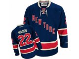 New York Rangers #22 Nick Holden Authentic Navy Blue Third NHL Jersey