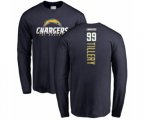 Los Angeles Chargers #99 Jerry Tillery Navy Blue Backer Long Sleeve T-Shirt