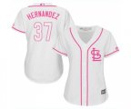 Women's St. Louis Cardinals #37 Keith Hernandez Replica White Fashion Cool Base Baseball Jersey