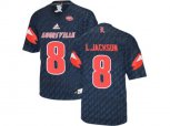 2016 Men's Louisville Cardinals Lamar Johnson #8 College Football Authentic Jersey - Black