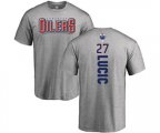 Edmonton Oilers #27 Milan Lucic Ash Backer T-Shirt