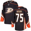 Anaheim Ducks #75 Jaycob Megna Authentic Black Home NHL Jersey