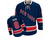 New York Rangers #8 Kevin Klein Authentic Navy Blue Third NHL Jersey