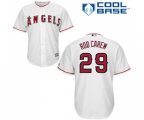 Los Angeles Angels of Anaheim #29 Rod Carew Replica White Home Cool Base Baseball Jersey