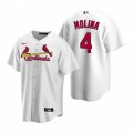 Nike St. Louis Cardinals #4 Yadier Molina White Home Stitched Baseball Jersey