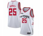 Houston Rockets #25 Robert Horry Swingman White Basketball Jersey - 2019-20 City Edition