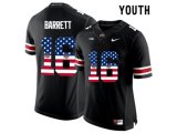 2016 US Flag Fashion Youth Ohio State Buckeyes J.T. Barrett #16 College Football Limited Jersey - Black