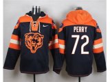 Chicago Bears #72 William Perry Navy Blue Player Pullover Hoodie