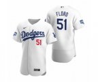 Los Angeles Dodgers Dylan Floro White 2020 World Series Champions Authentic Jersey