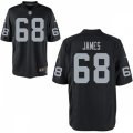 Las Vegas Raiders #68 Andre James Nike Black Vapor Limited Jersey
