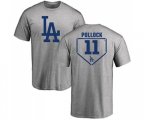 Los Angeles Dodgers #11 A. J. Pollock Gray RBI T-Shirt