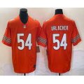 Chicago Bears #54 Brian Urlacher Orange 2023 FUSE Vapor Limited Stitched Jersey