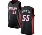 Miami Heat #55 Duncan Robinson Swingman Black Basketball Jersey - Icon Edition