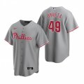 Nike Philadelphia Phillies #49 Jake Arrieta Gray Road Stitched Baseball Jersey