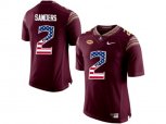 2016 US Flag Fashion-2016 Men's Florida State Seminoles Deion Sanders #2 College Football Limited Jersey - Red