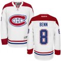 Montreal Canadiens #8 Jordie Benn Authentic White Away NHL Jersey