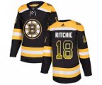 Bruins #18 Brett Ritchie Black Home Authentic Drift Fashion Stitched Hockey Jersey