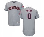 Cleveland Indians #0 B.J. Upton Grey Road Flex Base Authentic Collection Baseball Jersey
