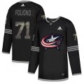 Columbus Blue Jackets #71 Nick Foligno Black Authentic Classic Stitched NHL Jersey