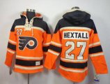 Philadelphia Flyers #27 Ron Hextall orange-black[pullover hooded sweatshirt][hextall]