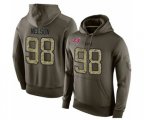 Tampa Bay Buccaneers #98 Anthony Nelson Green Salute To Service Pullover Hoodie