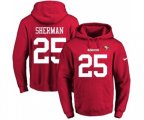 San Francisco 49ers #25 Richard Sherman Red Name & Number Pullover Hoodie