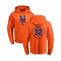 New York Mets #32 Steven Matz Orange RBI Pullover Hoodie