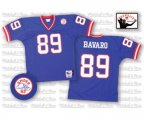 New York Giants #89 Mark Bavaro Blue Authentic Throwback Football Jersey