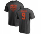 Chicago Bears #9 Jim McMahon Ash One Color T-Shirt
