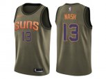 Phoenix Suns #13 Steve Nash Green Salute to Service NBA Swingman Jersey
