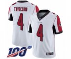 Atlanta Falcons #4 Giorgio Tavecchio White Vapor Untouchable Limited Player 100th Season Football Jersey