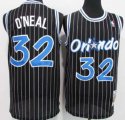 Orlando Magic #32 Shaquille O'Neal Black Mitchell & Ness Black Retired Player Jersey