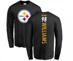 Pittsburgh Steelers #98 Vince Williams Black Backer Long Sleeve T-Shirt