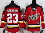 Calgary Flames #23 Sean Monahan Red Alternate Stitched Youth Hockey Jersey