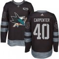 San Jose Sharks #40 Ryan Carpenter Premier Black 1917-2017 100th Anniversary NHL Jersey
