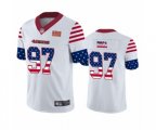San Francisco 49ers #97 Nick Bosa White Independence Day Limited Football Jersey