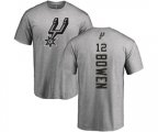 San Antonio Spurs #12 Bruce Bowen Ash Backer T-Shirt