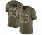 Kansas City Chiefs #53 Anthony Hitchens Limited Olive Camo 2017 Salute to Service Football Jersey