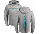 Miami Dolphins #22 T.J. McDonald Ash Backer Pullover Hoodie